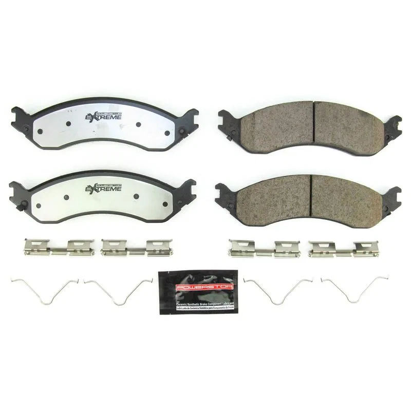 Z36-2406 – POWERSTOP Brake Pad, FMSI Number D2406 Carbon-Fiber Ceramic Brake Pads Set Of 4 With Premium Stainless Ste...